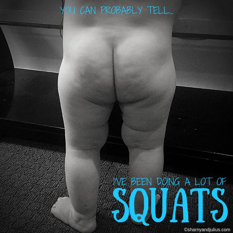 Sharny doing squats while pregnant — training the body for birth